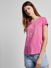 T-shirt with a letter print - Women - wild orchid pink T-shirt with a letter print - Women - wild orchid pink - 5 - TOM TAILOR Denim