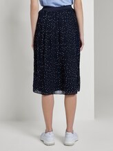 Gepunkteter Plissée-Midirock - Frauen - dark blue minimal Gepunkteter Plissée-Midirock - Frauen - dark blue minimal - 2 - TOM TAILOR Denim