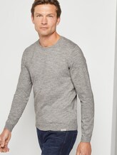 Melierter Pullover - Männer - light grey white mouline Melierter Pullover - Männer - light grey white mouline - 5 - TOM TAILOR