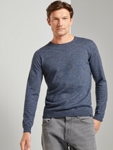 Melierter Pullover - Männer - blue navy mouline Melierter Pullover - Männer - blue navy mouline - 5 - TOM TAILOR