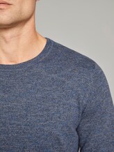 Melierter Pullover - Männer - blue navy mouline Melierter Pullover - Männer - blue navy mouline - 9 - TOM TAILOR