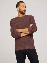 Multicolored Pullover - Männer - orange navy white mouline Multicolored Pullover - Männer - orange navy white mouline - 5 - TOM TAILOR
