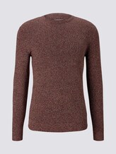 Multicolored Pullover - Männer - orange navy white mouline Multicolored Pullover - Männer - orange navy white mouline - 7 - TOM TAILOR