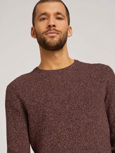 Multicolored Pullover - Männer - orange navy white mouline Multicolored Pullover - Männer - orange navy white mouline - 9 - TOM TAILOR
