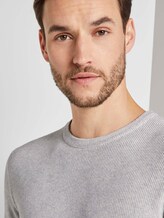 Multicolored Pullover - Männer - light grey white mouline Multicolored Pullover - Männer - light grey white mouline - 10 - TOM TAILOR