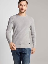 Multicolored Pullover - Männer - light grey white mouline Multicolored Pullover - Männer - light grey white mouline - 5 - TOM TAILOR