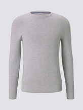 Multicolored Pullover - Männer - light grey white mouline Multicolored Pullover - Männer - light grey white mouline - 7 - TOM TAILOR