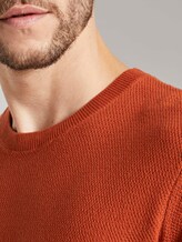 Fein strukturierter Pullover - Männer - Ginger Orange Fein strukturierter Pullover - Männer - Ginger Orange - 9 - TOM TAILOR