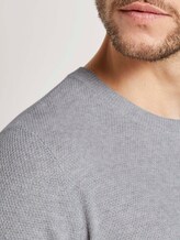 Fein strukturierter Pullover - Männer - Light Stone Grey Melange Fein strukturierter Pullover - Männer - Light Stone Grey Melange - 10 - TOM TAILOR
