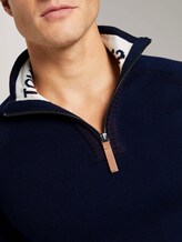 Melierter Troyer Pullover - Männer - Sky Captain Blue Melierter Troyer Pullover - Männer - Sky Captain Blue - 10 - TOM TAILOR