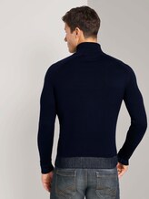Melierter Troyer Pullover - Männer - Sky Captain Blue Melierter Troyer Pullover - Männer - Sky Captain Blue - 2 - TOM TAILOR