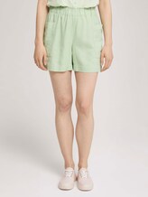 Paperbag Shorts mit Leinen - Frauen - light dusty green Paperbag Shorts mit Leinen - Frauen - light dusty green - 1 - TOM TAILOR Denim