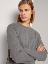 Melierter Strickpullover - Männer - Heather Grey Melange Melierter Strickpullover - Männer - Heather Grey Melange - 9 - TOM TAILOR Denim