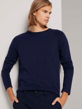 Melierter Strickpullover - Männer - Sky Captain Blue Non-Solid Melierter Strickpullover - Männer - Sky Captain Blue Non-Solid - 5 - TOM TAILOR Denim