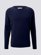Melierter Strickpullover - Männer - Sky Captain Blue Non-Solid Melierter Strickpullover - Männer - Sky Captain Blue Non-Solid - 7 - TOM TAILOR Denim
