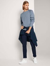 Melierter Strickpullover - Männer - soft light blue melange Melierter Strickpullover - Männer - soft light blue melange - 3 - TOM TAILOR Denim