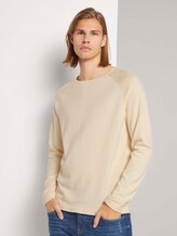 Melierter Strickpullover - Männer - light almond Melierter Strickpullover - Männer - light almond - 1 - TOM TAILOR Denim