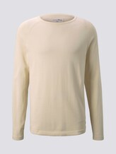 Melierter Strickpullover - Männer - light almond Melierter Strickpullover - Männer - light almond - 7 - TOM TAILOR Denim