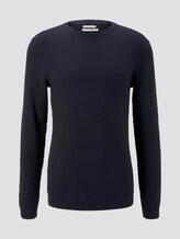 Strukturierter Strickpullover - Männer - Sky Captain Blue Strukturierter Strickpullover - Männer - Sky Captain Blue - 7 - TOM TAILOR Denim