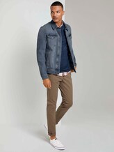 Melierter Pullover mit Ripp-Details - Männer - navy tonal space dye Melierter Pullover mit Ripp-Details - Männer - navy tonal space dye - 3 - TOM TAILOR Denim