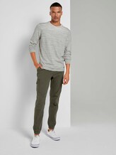 Melierter Pullover mit Ripp-Details - Männer - grey white space dye Melierter Pullover mit Ripp-Details - Männer - grey white space dye - 3 - TOM TAILOR Denim