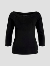 Schulterfreies Carmen Shirt - Frauen - deep black Schulterfreies Carmen Shirt - Frauen - deep black - 7 - TOM TAILOR Denim