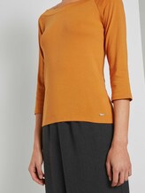 Schulterfreies Carmen Shirt - Frauen - orange yellow Schulterfreies Carmen Shirt - Frauen - orange yellow - 10 - TOM TAILOR Denim