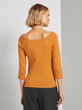 Schulterfreies Carmen Shirt - Frauen - orange yellow Schulterfreies Carmen Shirt - Frauen - orange yellow - 2 - TOM TAILOR Denim
