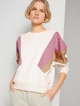 Sweatshirt im Colourblocking - Frauen - soft creme beige Sweatshirt im Colourblocking - Frauen - soft creme beige - 5 - TOM TAILOR Denim