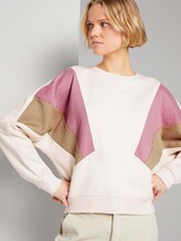Sweatshirt im Colourblocking - Frauen - soft creme beige Sweatshirt im Colourblocking - Frauen - soft creme beige - 9 - TOM TAILOR Denim