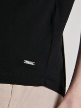 Basic T-Shirt mit Brustprint - Frauen - Deep Black Basic T-Shirt mit Brustprint - Frauen - Deep Black - 10 - TOM TAILOR Denim