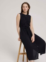Sleeveless utility midi dress - Women - deep black Sleeveless utility midi dress - Women - deep black - 5 - TOM TAILOR Denim