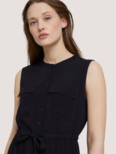 Sleeveless utility midi dress - Women - deep black Sleeveless utility midi dress - Women - deep black - 9 - TOM TAILOR Denim