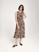 Sleeveless utility midi dress - Women - abstract monkey print Sleeveless utility midi dress - Women - abstract monkey print - 1 - TOM TAILOR Denim