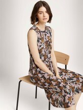 Sleeveless utility midi dress - Women - abstract monkey print Sleeveless utility midi dress - Women - abstract monkey print - 3 - TOM TAILOR Denim