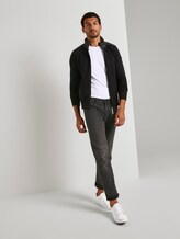 Strickjacke mit Nylon-Stehkragen - Männer - Black Strickjacke mit Nylon-Stehkragen - Männer - Black - 3 - TOM TAILOR