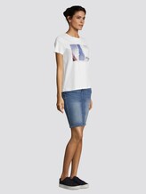 T-Shirt mit Motivprint - Frauen - Whisper White T-Shirt mit Motivprint - Frauen - Whisper White - 3 - TOM TAILOR