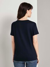 Basic T-Shirt aus Lyocell - Frauen - Sky Captain Blue Basic T-Shirt aus Lyocell - Frauen - Sky Captain Blue - 2 - TOM TAILOR