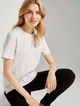 Modernes Basic T-Shirt - Frauen - Whisper White Modernes Basic T-Shirt - Frauen - Whisper White - 5 - TOM TAILOR
