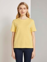 Modernes Basic T-Shirt - Frauen - honey popcorn Modernes Basic T-Shirt - Frauen - honey popcorn - 1 - TOM TAILOR