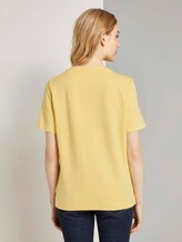 Modernes Basic T-Shirt - Frauen - honey popcorn Modernes Basic T-Shirt - Frauen - honey popcorn - 2 - TOM TAILOR