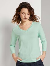 Shirt mit 3/4 Arm - Frauen - minty green Shirt mit 3/4 Arm - Frauen - minty green - 1 - TOM TAILOR
