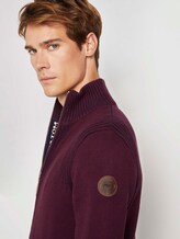 Melierte Strickjacke mit Stehkragen - Männer - Gipsy Purple Melierte Strickjacke mit Stehkragen - Männer - Gipsy Purple - 10 - TOM TAILOR