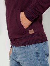 Melierte Strickjacke mit Stehkragen - Männer - Gipsy Purple Melierte Strickjacke mit Stehkragen - Männer - Gipsy Purple - 9 - TOM TAILOR
