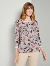 Sweatshirt mit Blumenmuster - Frauen - white floral design Sweatshirt mit Blumenmuster - Frauen - white floral design - 1 - TOM TAILOR