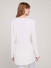 langer Cardigan aus Sweat - Frauen - dusty alabaster melange langer Cardigan aus Sweat - Frauen - dusty alabaster melange - 2 - TOM TAILOR