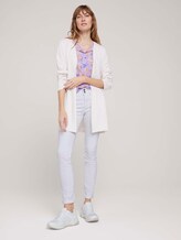 langer Cardigan aus Sweat - Frauen - dusty alabaster melange langer Cardigan aus Sweat - Frauen - dusty alabaster melange - 3 - TOM TAILOR