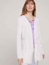 langer Cardigan aus Sweat - Frauen - dusty alabaster melange langer Cardigan aus Sweat - Frauen - dusty alabaster melange - 5 - TOM TAILOR