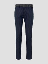 Strukturierte Chinohose mit Gürtel - Männer - navy pinstripe Strukturierte Chinohose mit Gürtel - Männer - navy pinstripe - 7 - TOM TAILOR Denim