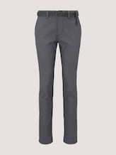 Strukturierte Chinohose mit Gürtel - Männer - anthra dobby yarn dye Strukturierte Chinohose mit Gürtel - Männer - anthra dobby yarn dye - 7 - TOM TAILOR Denim
